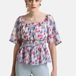 Kazo Blue Printed Top image 1