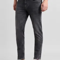 Simon Carter London Regular Fit Black Lightly Washed Mid Rise Jeans image 3