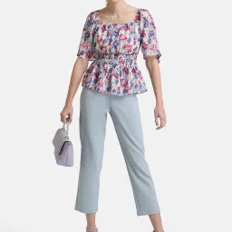 Kazo Blue Printed Top image 3