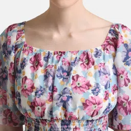 Kazo Blue Printed Top image 4