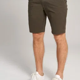 Bruun & Stengade Olive Mid Rise Bermuda Shorts image 1