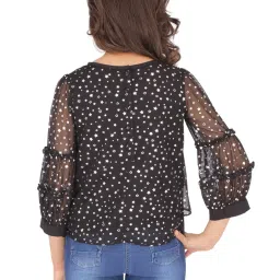 Cutecumber Kids Black Printed Top image 2