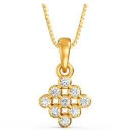 Joyalukkas 22k Yellow Gold & Diamond Pendant (Without Chain) for Women-picture-34
