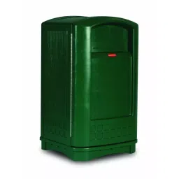 RUBBERMAID 50gal Green Swing Plastic Waste Bin, FG396400DGRN-picture-25