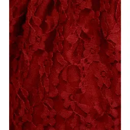 A.T.U.N. Maroon Lace Dress image 3