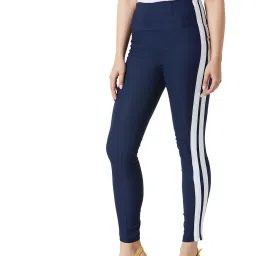 Miss Chase Navy Slim Fit Jeggings image 3