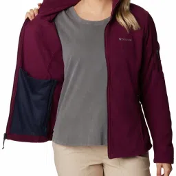 Columbia Purple Full Sleeve Fast Trek Jacket image 4