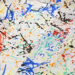 Qurvii Multicolor Printed Long Shrug image 5