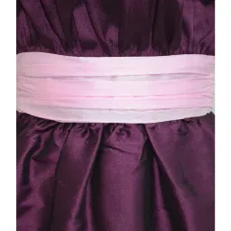 A.T.U.N. Wine & Pink Solid Dress image 3