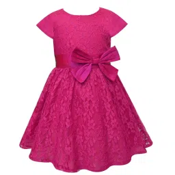 A.T.U.N. Fuchsia Lace Dress image 1