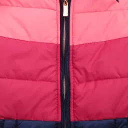 Elle Kids Pink Color Block Pattern Jacket image 3