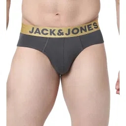 Jack & Jones Charcoal Grey Regular Fit Briefs image 1