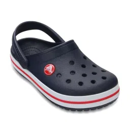 Crocs Kid's Crocband Navy Back Strap Clogs image 2