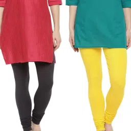 Dollar Missy Multicolor Leggings (Pack of 2) image 1