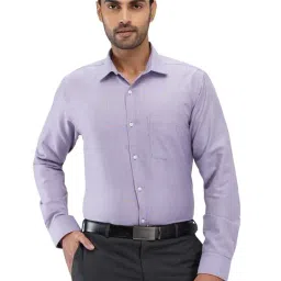 Park Avenue Violet Slim Fit Self Pattern Shirt-picture-32