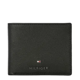 Tommy Hilfiger Black Casual Leather Bi-Fold Wallet for Men image 1