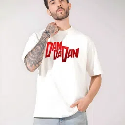 KAIDO Graphic Printed Round Neck Drop-Shoulder Sleeves Cotton Oversized T-shirt-picture-29