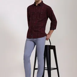 Greenfibre Men Mid-Rise Slim Fit Trousers image 5