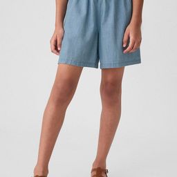 GAP Girls Regular Fit High-Rise Pure Cotton Shorts-picture-41