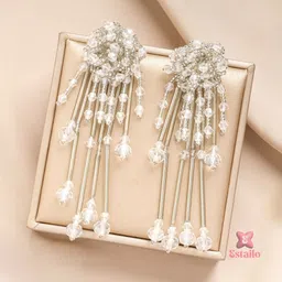 Estailo fashion Teardrop Shaped Drop Earrings image 2