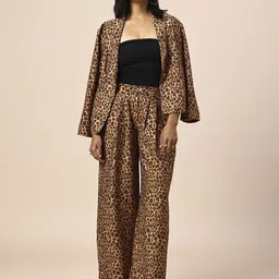 Chemistry Women Animal Printed Pleated Trousers image 2