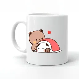 Mr UVD White Cartoon Characters Printed Matte Ceramic Mug-350ml-picture-13