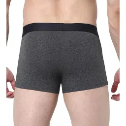 Jack & Jones Dark Grey Melange Regular Fit Trunks image 2