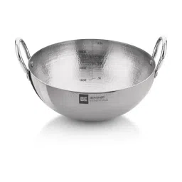 Bergner BE Essentials Silver Stainless Steel Hammered Kadhai-picture-47