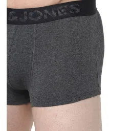 Jack & Jones Dark Grey Melange Regular Fit Trunks image 4