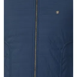 Louis Philippe Navy Regular Fit Quilted Jacket image 5