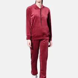 BUYNEWTREND Maroon Regular Fit Sports Tracksuit-picture-19