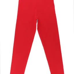 Bodycare Kids Pink & Red Solid Leggings (Pack Of 2) image 3