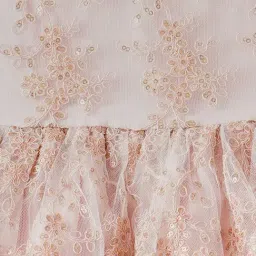 R&B Kids Pink Embroidery Regular Fit Dress image 5