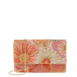 Accessorize London Multicolor Textured Small Clutch-image-33