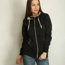 Belle Fille Black Regular Fit Hoodie-image-9