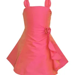 A.T.U.N. Hot Pink Solid Dress image 1