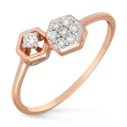 Malabar Gold and Diamonds 18k IGI Certified Diamond Rose Gold Ring for Women-picture-44