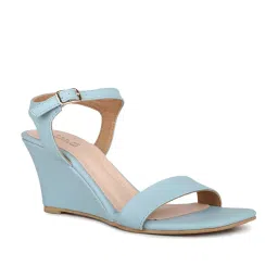 Inc.5 Women's Blue Ankle Strap Wedges image 1