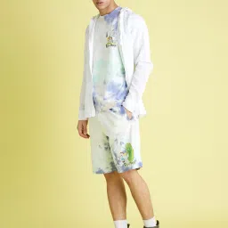 celio celio* Off White Regular Fit Cotton Shorts image 5