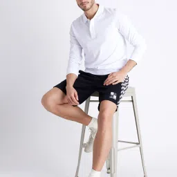 celio celio* Black Regular Fit Cotton Shorts image 5