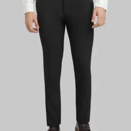 Raymond Black Slim Fit Trousers image 1