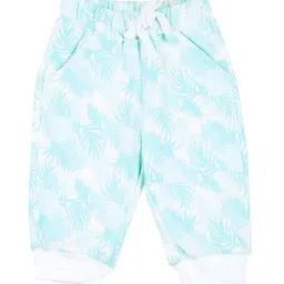 Gini & Jony Kids White Printed Joggers image 1