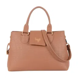 Baggit Tan Animal Effect Medium Satchel image 1