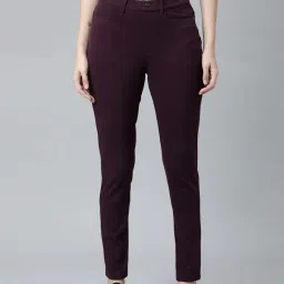 Go Colors! Purple Mid Rise Jeggings image 1