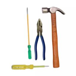 Agam Hand Tool Kit 20 cm (8 inch) Hammer, Plier, Screw Driver, Line Tester (Set of 4)-picture-18