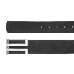 The Vertical Berg Black Leather Waist Belt for Men image 5