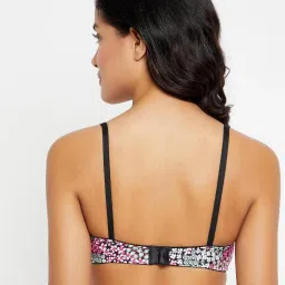 Clovia Multicolor Floral Print Non-padded Bra image 2