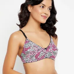 Clovia Multicolor Floral Print Non-padded Bra image 5