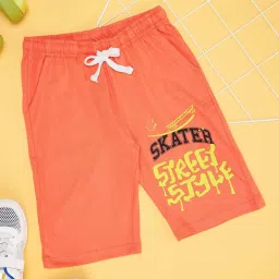 Pantaloons Junior Peach Cotton Printed Shorts image 1