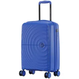 Nasher Miles Seattle Dark Blue 8 Wheels Small Hard Cabin Trolley Bag-image-67